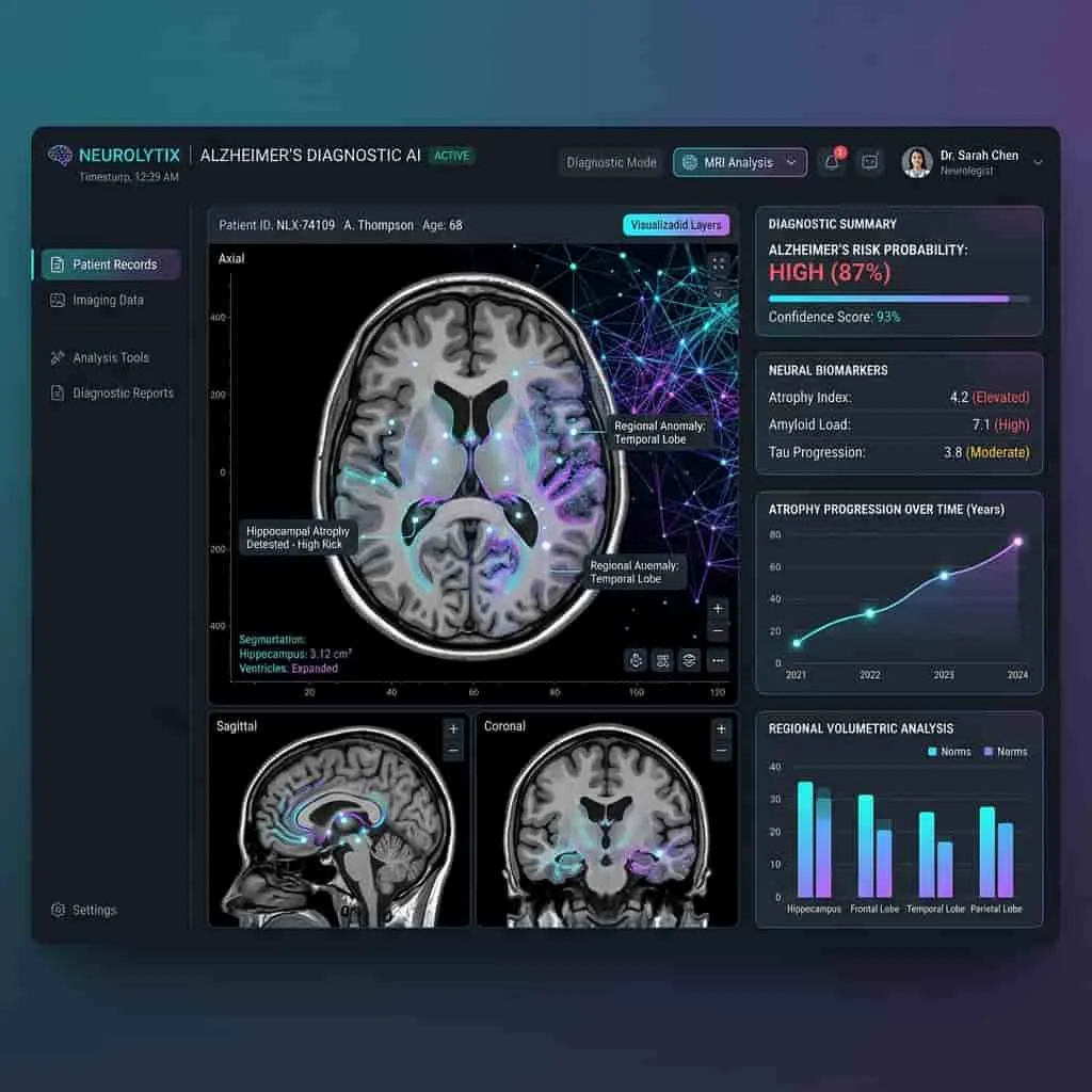 Alzheimer Diagnosis AI — Medical data analysis system using Machine Learning for early diagnosis