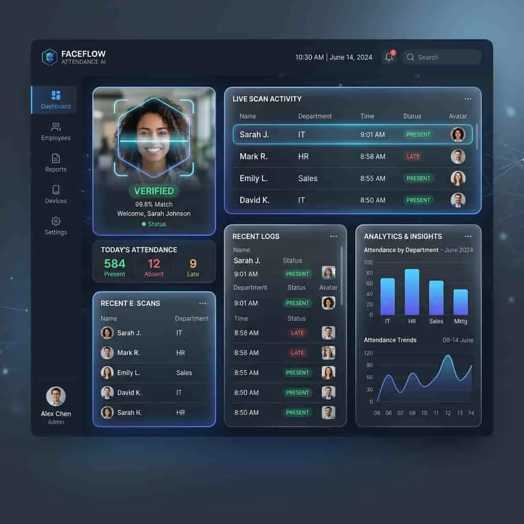 Smart Attendance System — Face recognition-based attendance tracking using computer vision